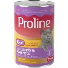 İsmiyle Al Proline Pate Içinde Et Parçacıklı Kuzu Etli ve Havuçlu Yetişkin Konserve Kedi Maması 1 Adet