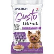 İsmiyle Al Spectrum Gusto Dana Etli ve Tatlı Patatesli Sıvı Yetişkin Köpek Ödül Maması 1 Adet 4X15 gr