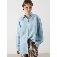 Lc Waikiki Yeni Sezon Çizgili Kadın Gömlek