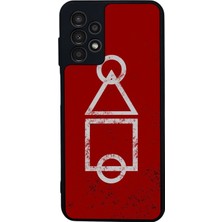 Scaleta Case Samsung Galaxy A13/A23 Uyumlu Squid Game Tasarımlı Glossy Mat Siyah Silikon Telefon Kılıfı