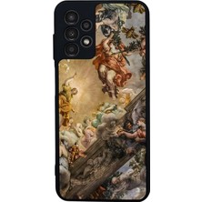 Scaleta Case Samsung Galaxy A13/A23 Uyumlu Tarih Tasarımlı Glossy Mat Siyah Silikon Telefon Kılıfı