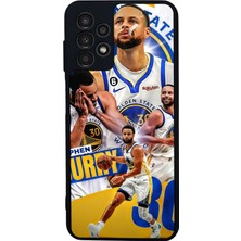 Scaleta Case Samsung Galaxy A13/A23 Uyumlu Stephen Curry Tasarımlı Glossy Mat Siyah Silikon Telefon Kılıfı