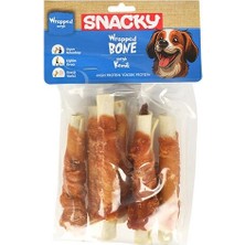 İsmiyle Al Snacky Tavuklu ve Ciger Sargılı Kemik Köpek Ödülü 6 Adet 168 gr