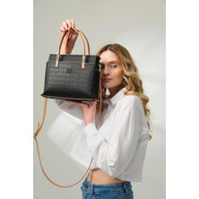Just Polo  Kadın Orijinal Ayarlanabilir Askılı Şık El & Omuz Çantası Shoulder Bag Ebat : 25 x 22 cm