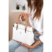 Just Polo  Kadın Orijinal Just Polo 5 Bölmeli Şık El & Omuz Çantası Shoulder Bag Ebat : 22 x 25 cm