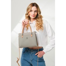 Just Polo  Kadın Orijinal Ayarlanabilir Askılı Şık El & Omuz Çantası Shoulder Bag Ebat : 25 x 22 cm