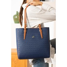 Just Polo Kadın Büyük Boy 4 Bölmeli Tote Bag Omuz Çantası Şık Görünüm 234028MH