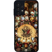Scaleta Case Samsung Galaxy A13/A23 Uyumlu Osmanlı Tasarımlı Glossy Mat Siyah Silikon Telefon Kılıfı