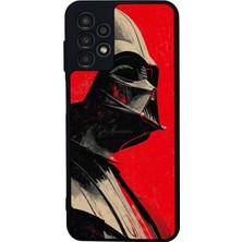 Scaleta Case Samsung Galaxy A13/A23 Uyumlu Darth Vader Tasarımlı Glossy Mat Siyah Silikon Telefon Kılıfı