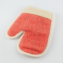 Zero Land Xmpdby Polyester Parmaklı Eldiven Vücut Lifi ve Kese-Kırmızı