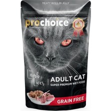 İsmiyle Al Pro Choice Tahılsız Kuzu ve Ciğerli Yetişkin Konserve Kedi Maması 1 Adet 85 gr