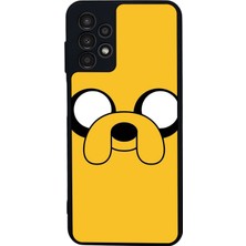 Scaleta Case Samsung Galaxy A13/A23 Uyumlu Çizgi Film Karakteri Tasarımlı Glossy Mat Siyah Silikon Telefon Kılıfı