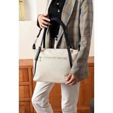 Just Polo  Kadın Orijinal Just Polo Büyük Boy Lakost Kumaş Lüks El ve Omuz Çantası Shopper 27 x 32 cm