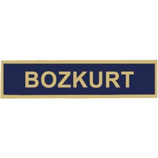 Çukurova Ütü ''bozkurt'' Jandarma Asayiş Pvc Isimlik, Cırtlı, 10 cm x 2,5 cm