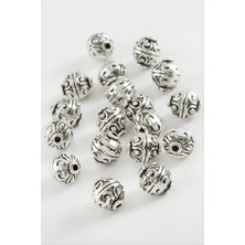 Zero Land Xmpdby 0,9 mm Çini Desenli Tesbih Ara Aparatı 50 Gram-Gümüş Rengi