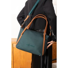 Just Polo  Kadın El ve Omuz Çantası Yeni Sezon Ebat:27 x 32 cm Yeşil