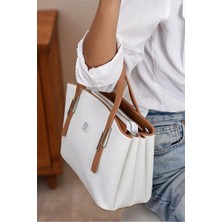Just Polo  Kadın Günlük Kullanıma Uygun Ayarlanabilir Askılı Lüks El ve Omuz Çantası Shopper