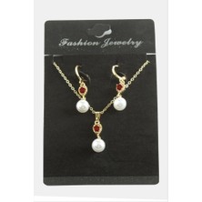 Zero Land Xmpdby Damla Inci Zirkon Taşlı Set Kolye-Gümüş Rengi