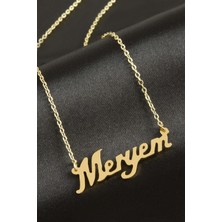 Zero Land Matrixzn Meryem Isimli Kolye -Sarı