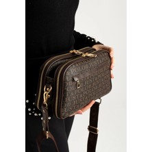 Just Polo  Kadın Kahverengi Orta Boy Şıklığı ve Konforu Buluşturan Omuz Çantası Shoulder Bag 342053MH