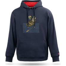 Tarrzzcom Tarrzz Unisex Passengers  Tasarım Kapşonlu Sweathirt %100 Pamuk 3 Iplik Kanguru Cepli Hoodie