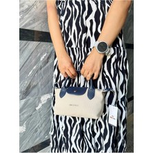 Just Polo  Kadın Taş Lacivert Günlük Kullanıma Uygun Hafif & Pratik Mini El ve Omuz Çantası Shopper