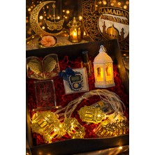 Hediyelik Ramazan Paketi Hediye Kutusu Özel Tasarım Ramazan Kutusu Zikirmatik Set