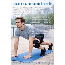 Wicromed Patella Destekli Dizlik Korsesi Çapraz Bağ Menisküs Ağrısı Için Sporcu Dizlik - Hediyeli