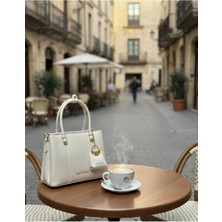 Just Polo  Lüks Premium Deri Uzun Ayarlanabilir Askılı Kadın El ve Omuz Çantası Üst Segment Tasarım