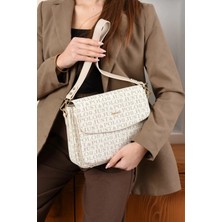 Just Polo  Kadın Orijinal Just Polo Baskılı Büyük Boy Şık El ve Omuz Çantası Shoulder Bag Ebat: 29 x 25 cm