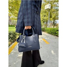 Just Polo  Kadın Orijinal Just Polo Yeni Sezon 3 Bölmeli Yumuşak Deri Şık El ve Omuz Çantası Shopper 22 x 18 cm