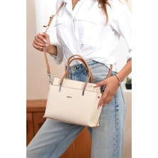 Just Polo  Kadın Orijinal Just Polo 5 Bölmeli Şık El & Omuz Çantası Shoulder Bag Ebat : 22 x 25 cm