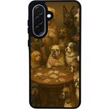 Scaleta Case Samsung Galaxy A26 Uyumlu Köpek Tasarımlı Glossy Mat Siyah Silikon Telefon Kılıfı