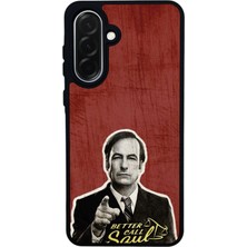 Scaleta Case Samsung Galaxy A26 Uyumlu Better Call Saul Tasarımlı Glossy Mat Siyah Silikon Telefon Kılıfı