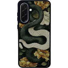 Scaleta Case Samsung Galaxy A26 Uyumlu Yılan Tasarımlı Glossy Mat Siyah Silikon Telefon Kılıfı