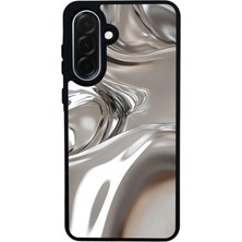 Scaleta Case Samsung Galaxy A26 Uyumlu Hologram Tasarımlı Glossy Mat Siyah Silikon Telefon Kılıfı