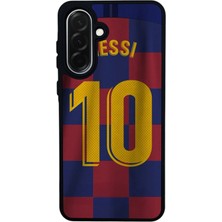 Scaleta Case Samsung Galaxy A36 Uyumlu Lionel Messi Tasarımlı Glossy Mat Siyah Silikon Telefon Kılıfı