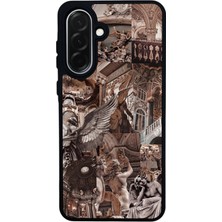 Scaleta Case Samsung Galaxy A26 Uyumlu Tarih Tasarımlı Glossy Mat Siyah Silikon Telefon Kılıfı