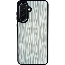 Scaleta Case Samsung Galaxy A26 Uyumlu Duvar Tasarımlı Glossy Mat Siyah Silikon Telefon Kılıfı