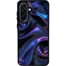 Scaleta Case Samsung Galaxy A36 Uyumlu Hologram Tasarımlı Glossy Mat Siyah Silikon Telefon Kılıfı