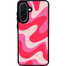 Scaleta Case Samsung Galaxy A26 Uyumlu Art Tasarımlı Glossy Mat Siyah Silikon Telefon Kılıfı