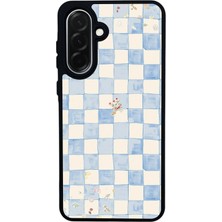 Scaleta Case Samsung Galaxy A36 Uyumlu Şerit Tasarımlı Glossy Mat Siyah Silikon Telefon Kılıfı