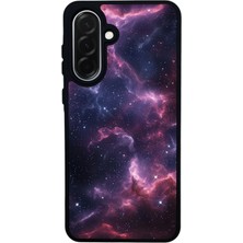 Scaleta Case Samsung Galaxy A36 Uyumlu Uzay Tasarımlı Glossy Mat Siyah Silikon Telefon Kılıfı