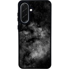 Scaleta Case Samsung Galaxy A26 Uyumlu Uzay Tasarımlı Glossy Mat Siyah Silikon Telefon Kılıfı