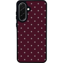 Scaleta Case Samsung Galaxy A26 Uyumlu Yıldız Tasarımlı Glossy Mat Siyah Silikon Telefon Kılıfı