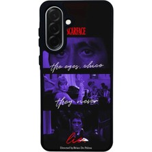 Scaleta Case Samsung Galaxy A36 Uyumlu Scarface Tony Montana Tasarımlı Glossy Mat Siyah Silikon Telefon Kılıfı