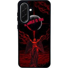 Scaleta Case Samsung Galaxy A26 Uyumlu Scarface Tony Montana Tasarımlı Glossy Mat Siyah Silikon Telefon Kılıfı