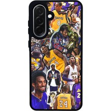 Scaleta Case Samsung Galaxy A26 Uyumlu Kobe Bryant Tasarımlı Glossy Mat Siyah Silikon Telefon Kılıfı