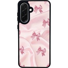 Scaleta Case Samsung Galaxy A36 Uyumlu Kurdele Tasarımlı Glossy Mat Siyah Silikon Telefon Kılıfı