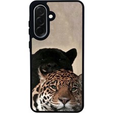 Scaleta Case Samsung Galaxy A36 Uyumlu Jaguar Tasarımlı Glossy Mat Siyah Silikon Telefon Kılıfı